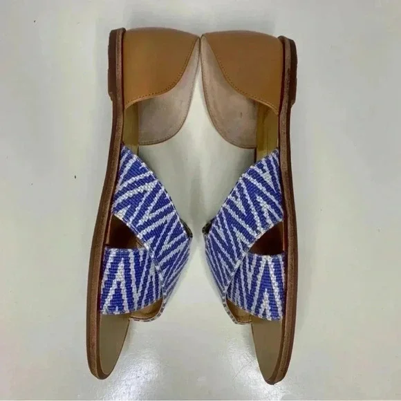 Dolce Vita Blue and White Women's Sandals - Picture 3 of 6